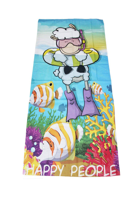 Telo Mare 95x180 Unisex bambino BEACH TELO Happy People evabiancheria