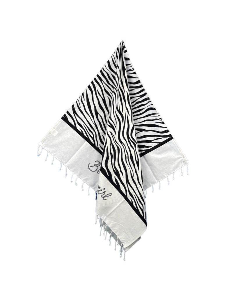Telo Mare Stampato Unisex Zebra telo mare Lovely Beach - evabiancheria
