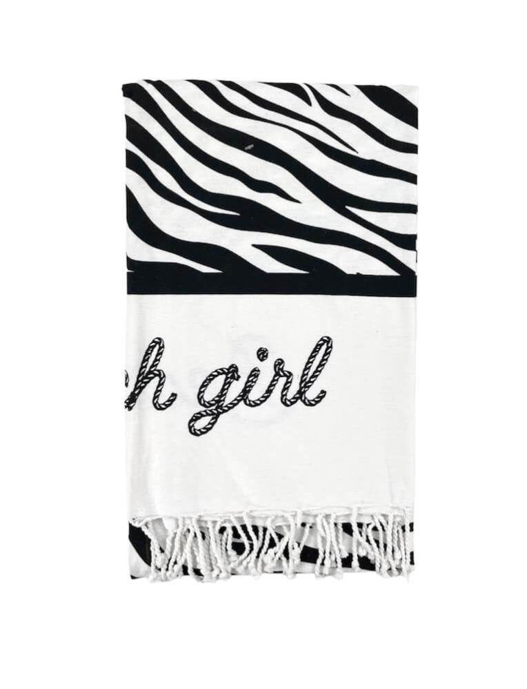 Telo Mare Stampato Unisex Zebra telo mare Lovely Beach - evabiancheria