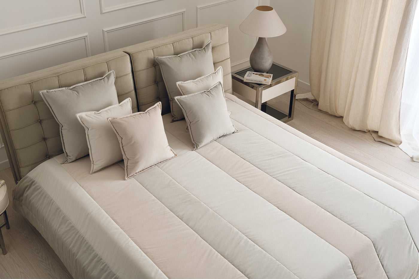 Trapunta con ricamo Biancheria Cromie Trap Mastro Raphael