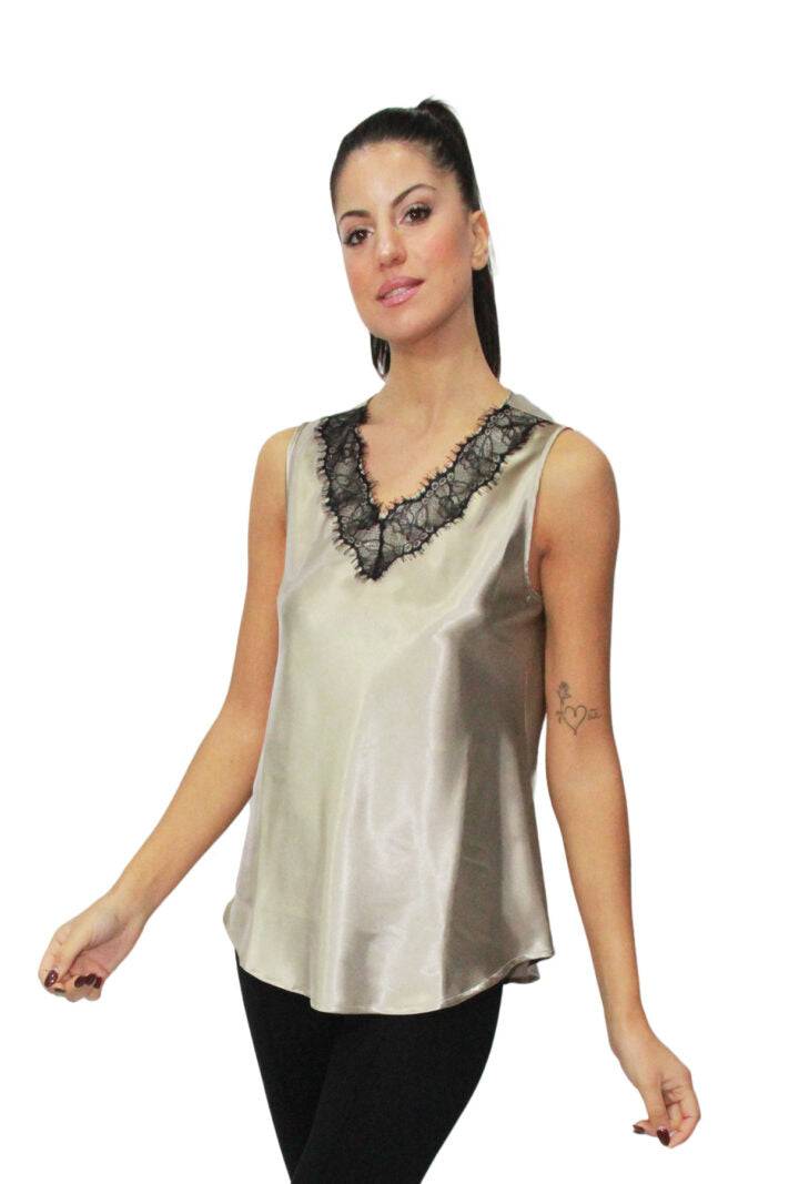 Top Spalla Larga Donna D1663 Amadine evabiancheria