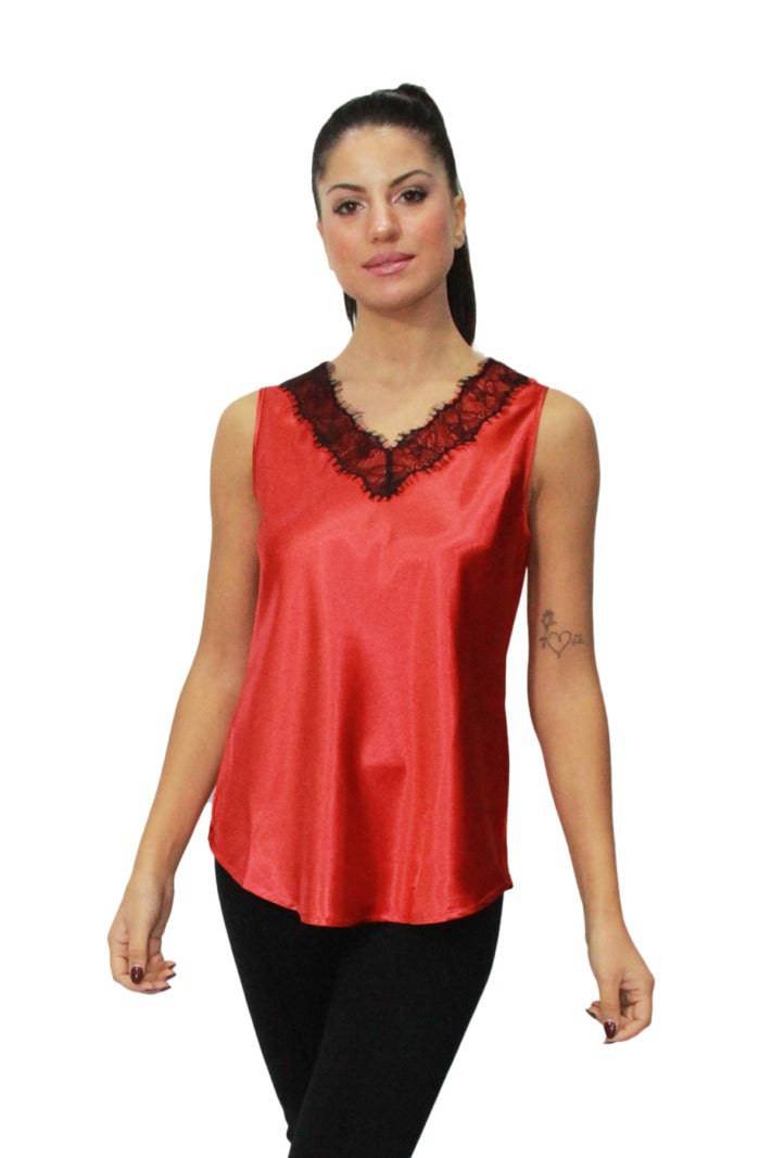 Top Spalla Larga Donna D1663 Amadine evabiancheria