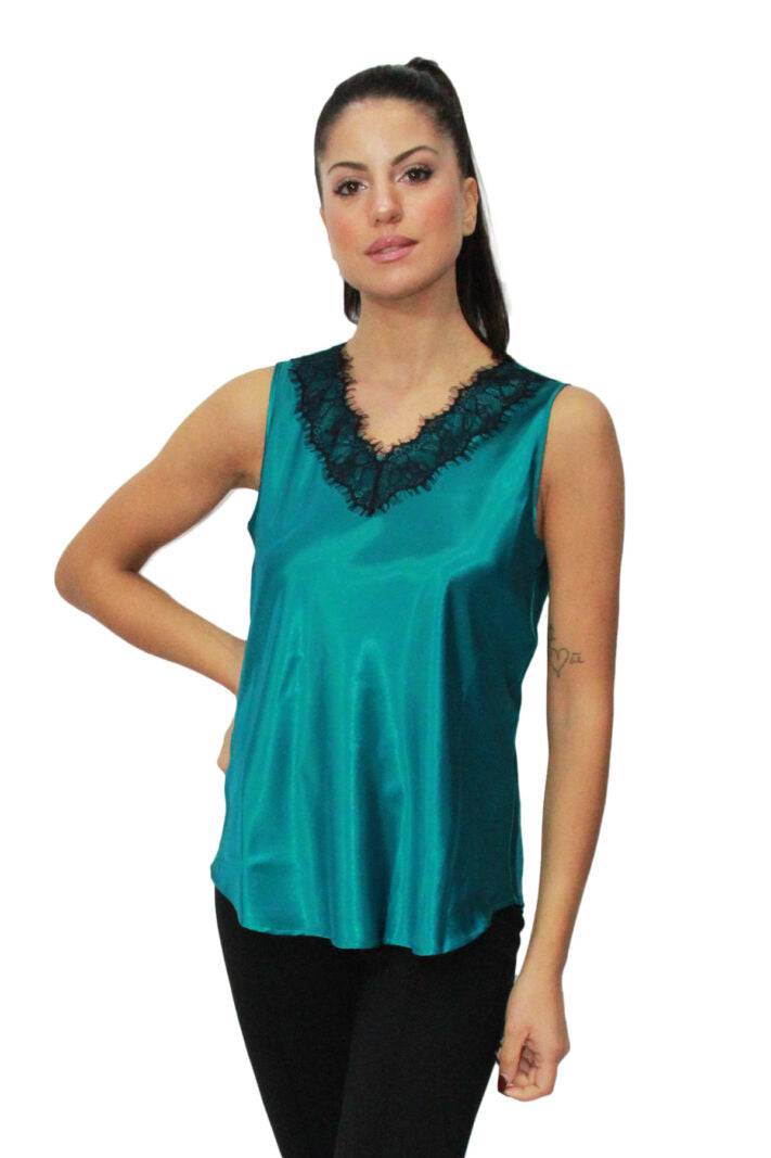 Top Spalla Larga Donna D1663 Amadine evabiancheria