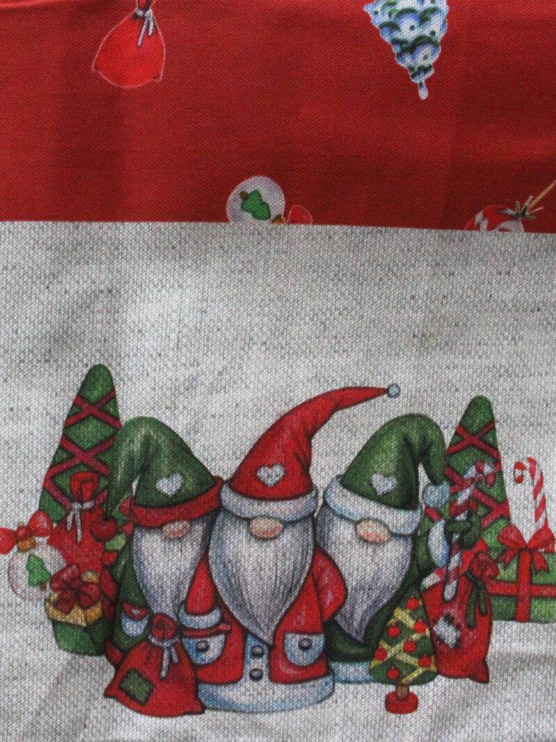 Tovaglia stampata natalizia Biancheria TOV TCB TRF06 Cotton Color - evabiancheria