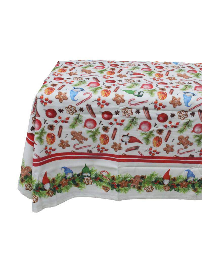 Tovaglia stampata natalizia Biancheria TOV TCB V552 Cotton Color - evabiancheria