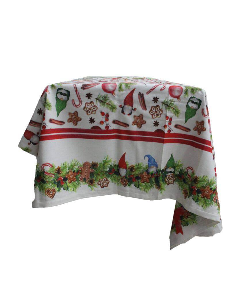 Tovaglia stampata natalizia Biancheria TOV TCB V552 Cotton Color - evabiancheria