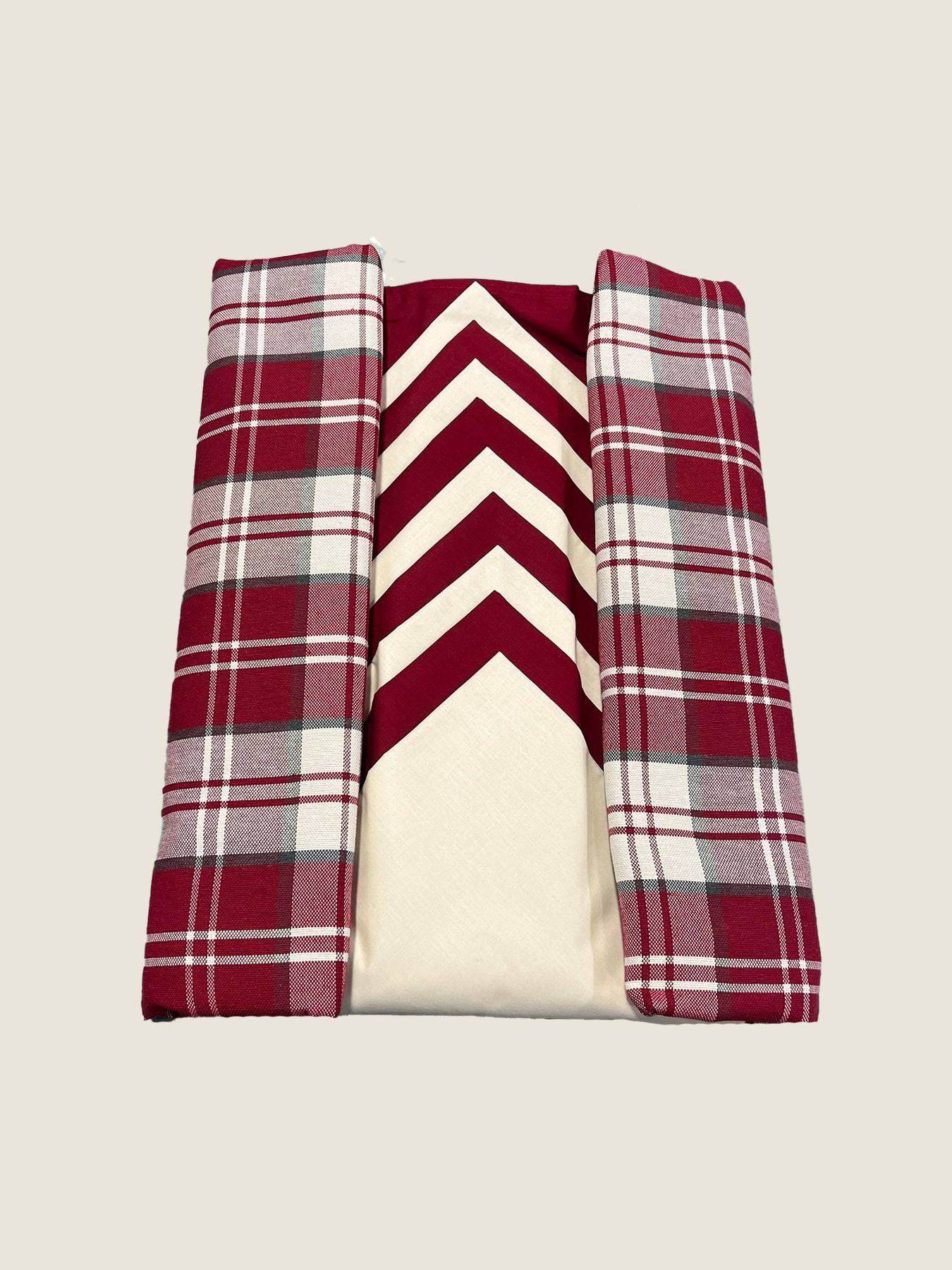 Tovaglia stampata natalizia Biancheria Tutti Insieme Servizio TOV Maestri Cotonieri - evabiancheria