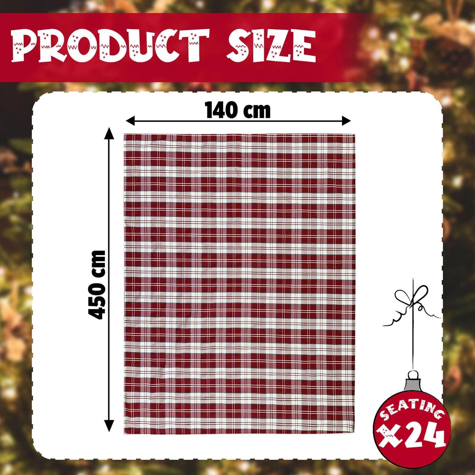 Tovaglia stampata natalizia Biancheria Tutti Insieme TOV Maestri Cotonieri - evabiancheria