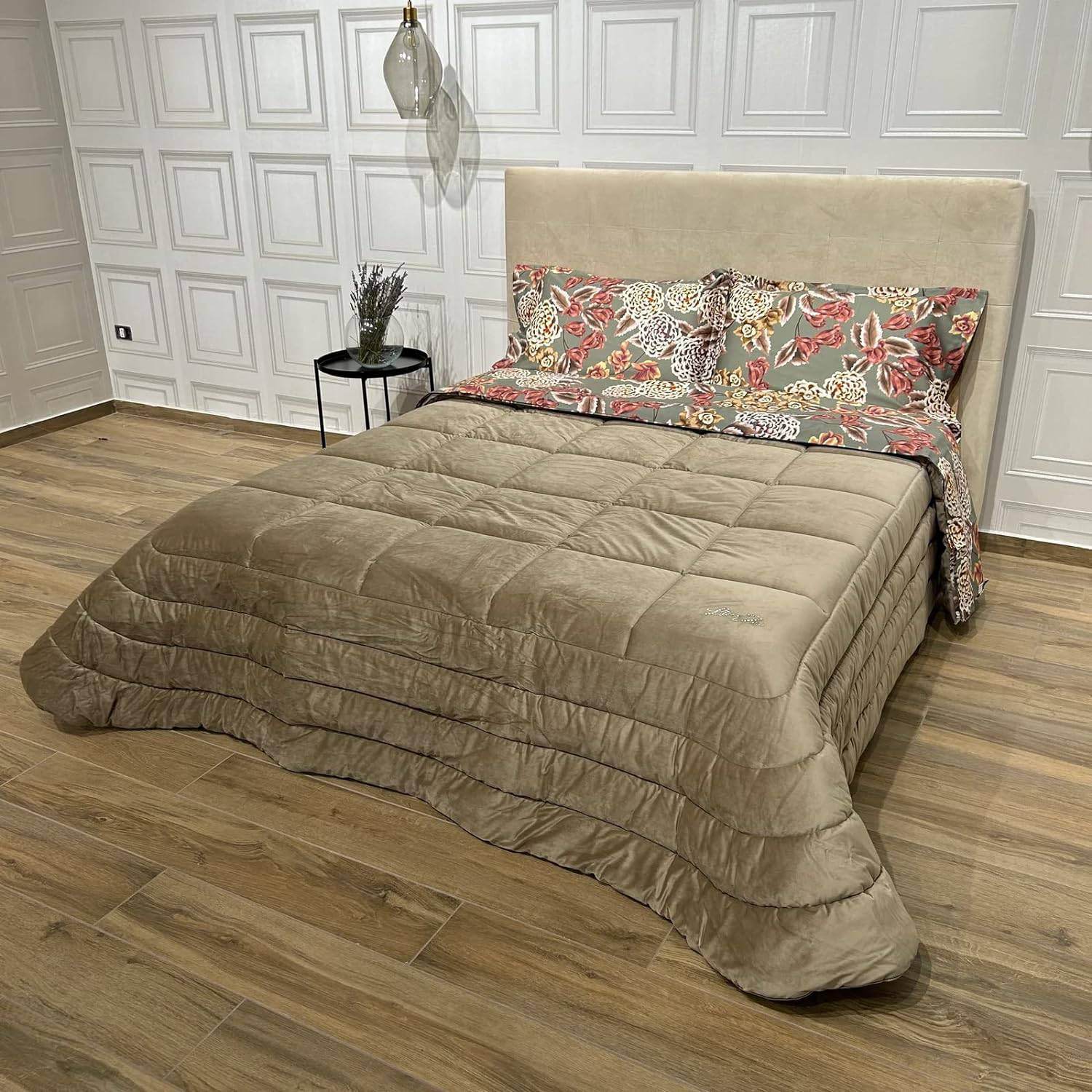 Trapunta Tinta Unita Biancheria Velluto Trap LL2185 Liu Jo Home - evabiancheria