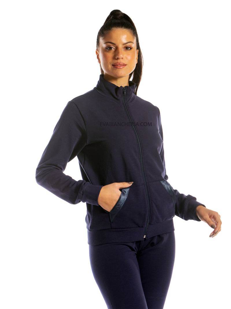 Tuta con zip Donna I21333 3AP Prima Rosa - evabiancheria