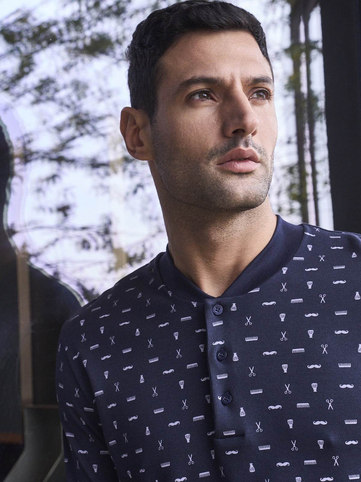 Pigiama Serafino Uomo Gaeta JAL188 Julipet - evabiancheria