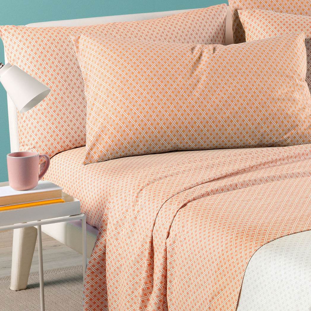 Lenzuola Stampato Biancheria Millerighe cpl Caleffi - evabiancheria