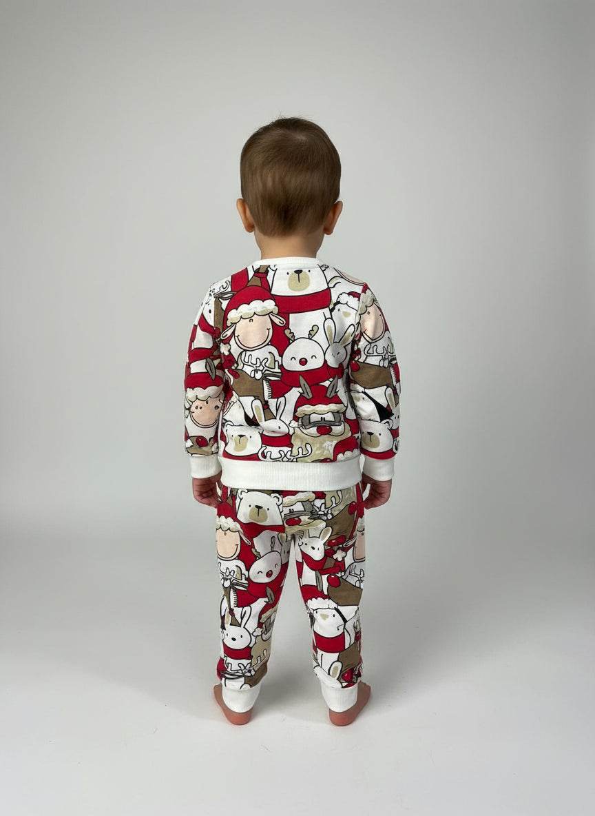 Pigiama girocollo natalizio Bambini e ragazzi H6882 Happy People - evabiancheria