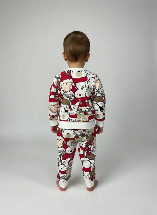 Pigiama girocollo natalizio Bambini e ragazzi H6882 Happy People - evabiancheria