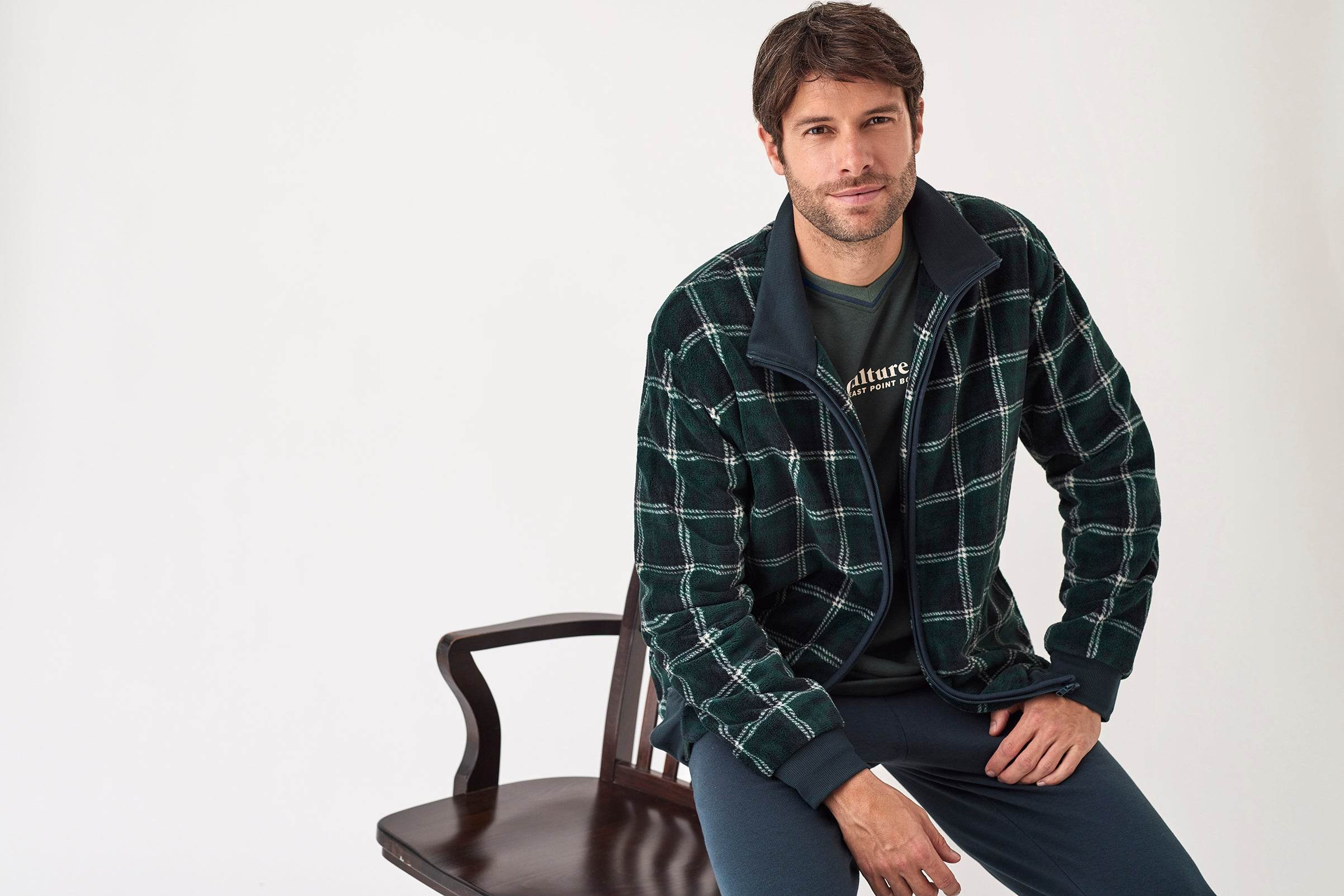 Completo pigiama Pigiama +Giacca Uomo H34673 Promise - evabiancheria