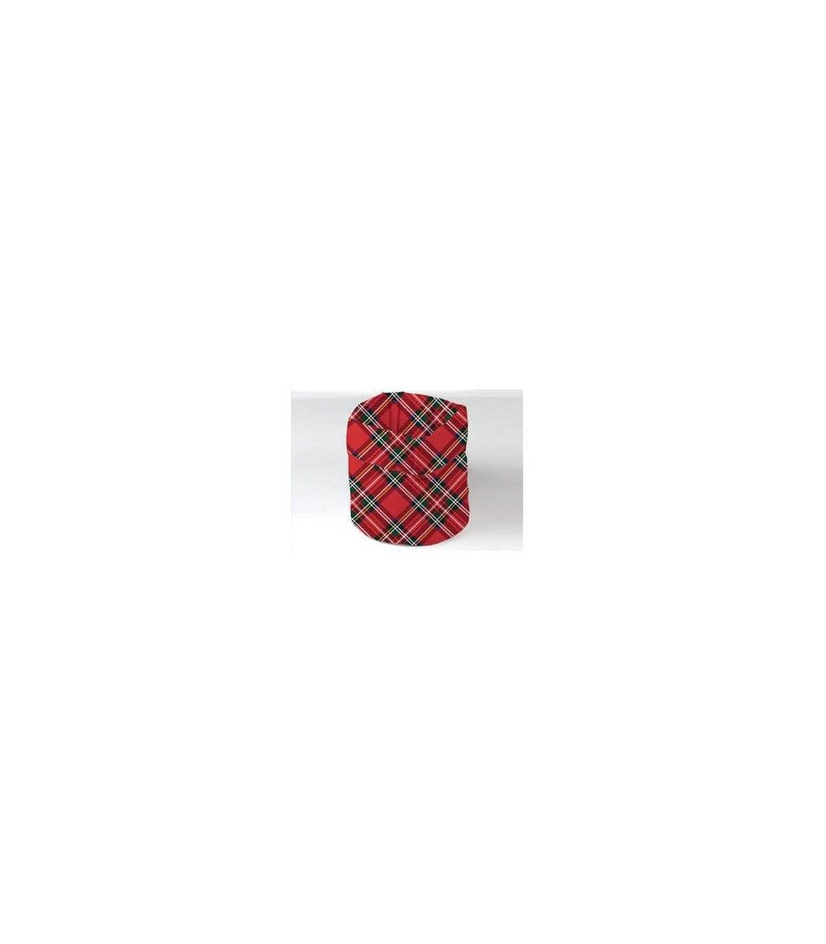 Cesto pane stampata natalizia Biancheria Tartan Cestopane Nat Mae - evabiancheria