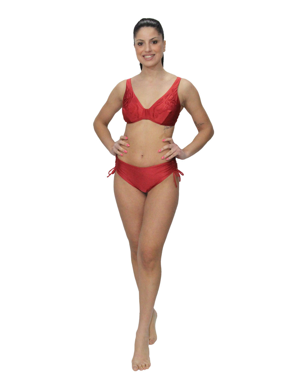 Bikini Sfoderato con ferretto Donna LS503 slip/G Olivia