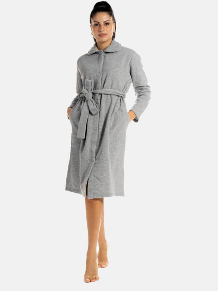 Vestaglia Abbottonata Donna I2160 Grigio Fida evabiancheria