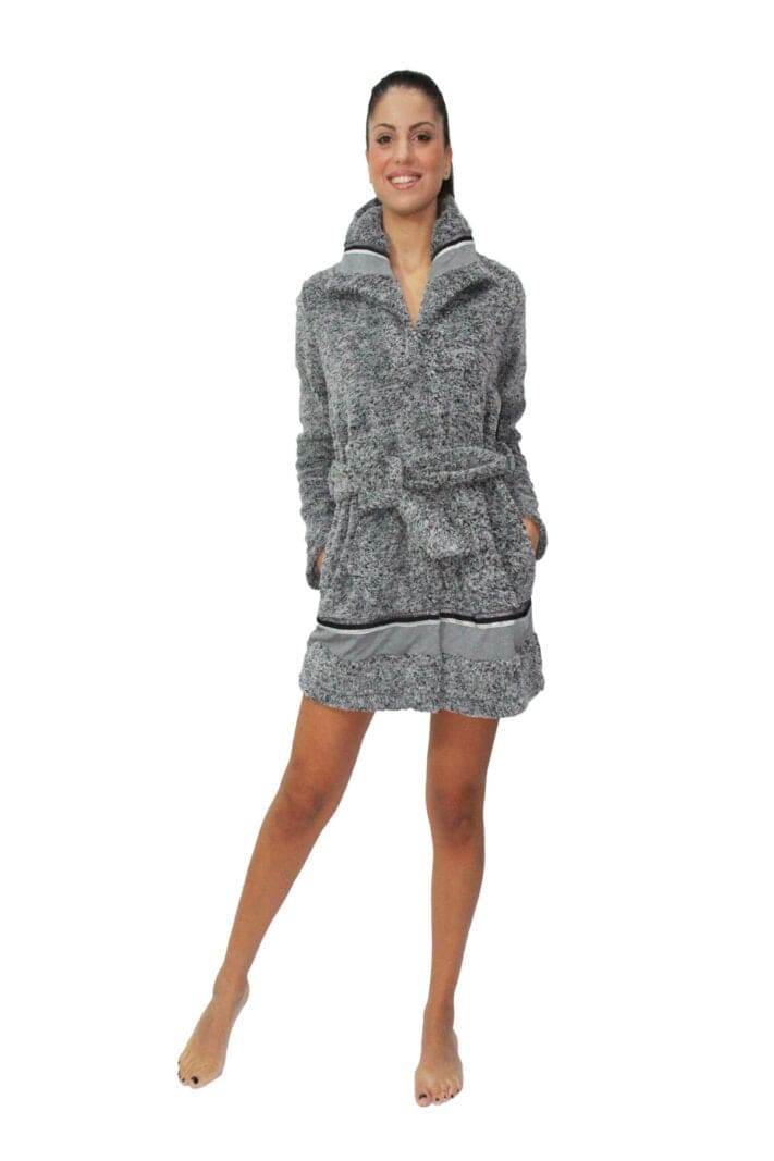 Vestaglia Abbottonata Donna TISBE 6420 Pepita - evabiancheria