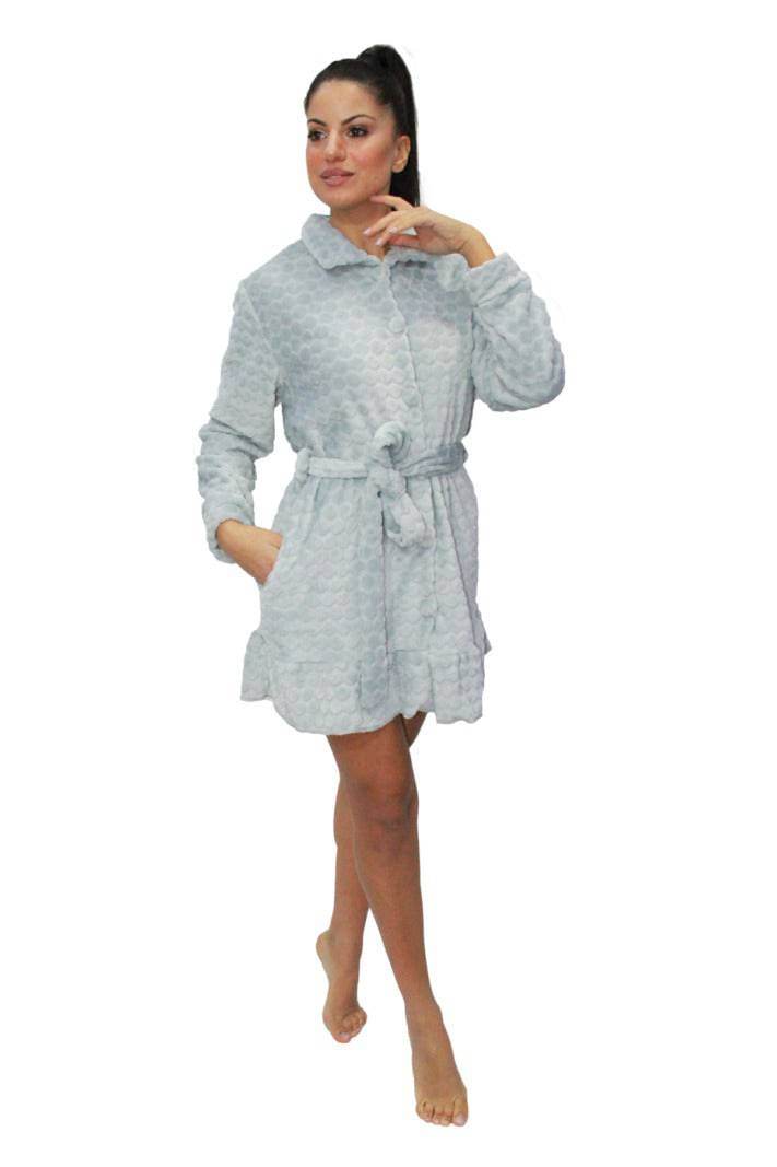 Vestaglia Abbottonata Donna V302 Prima Rosa - evabiancheria