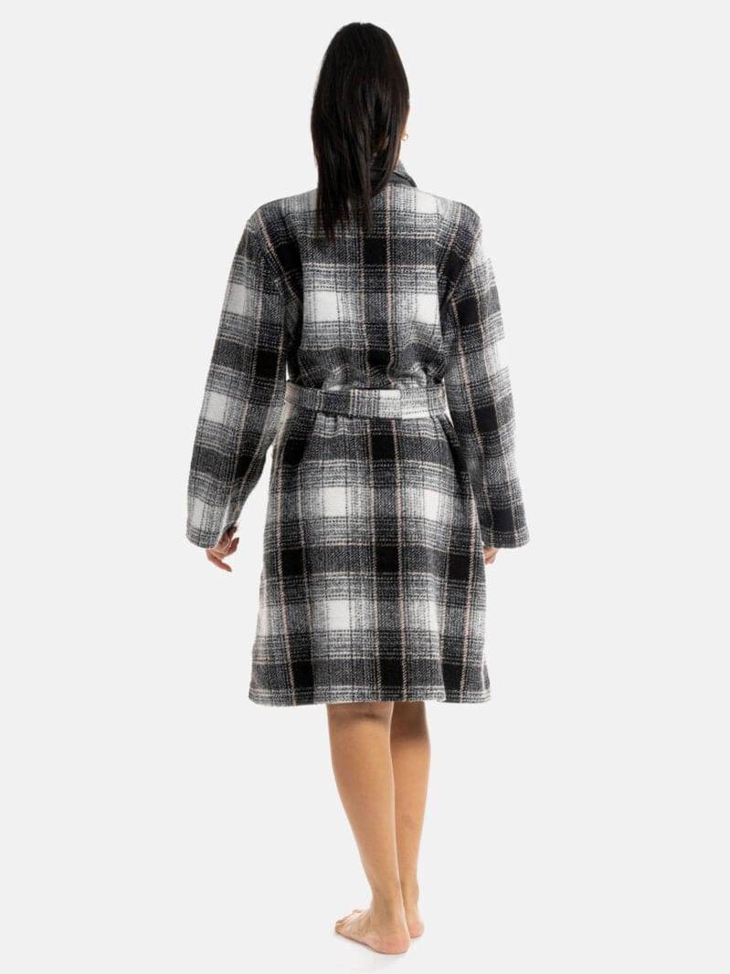 Vestaglia Abbottonata Donna ZENZERO 8182 Pepita - evabiancheria