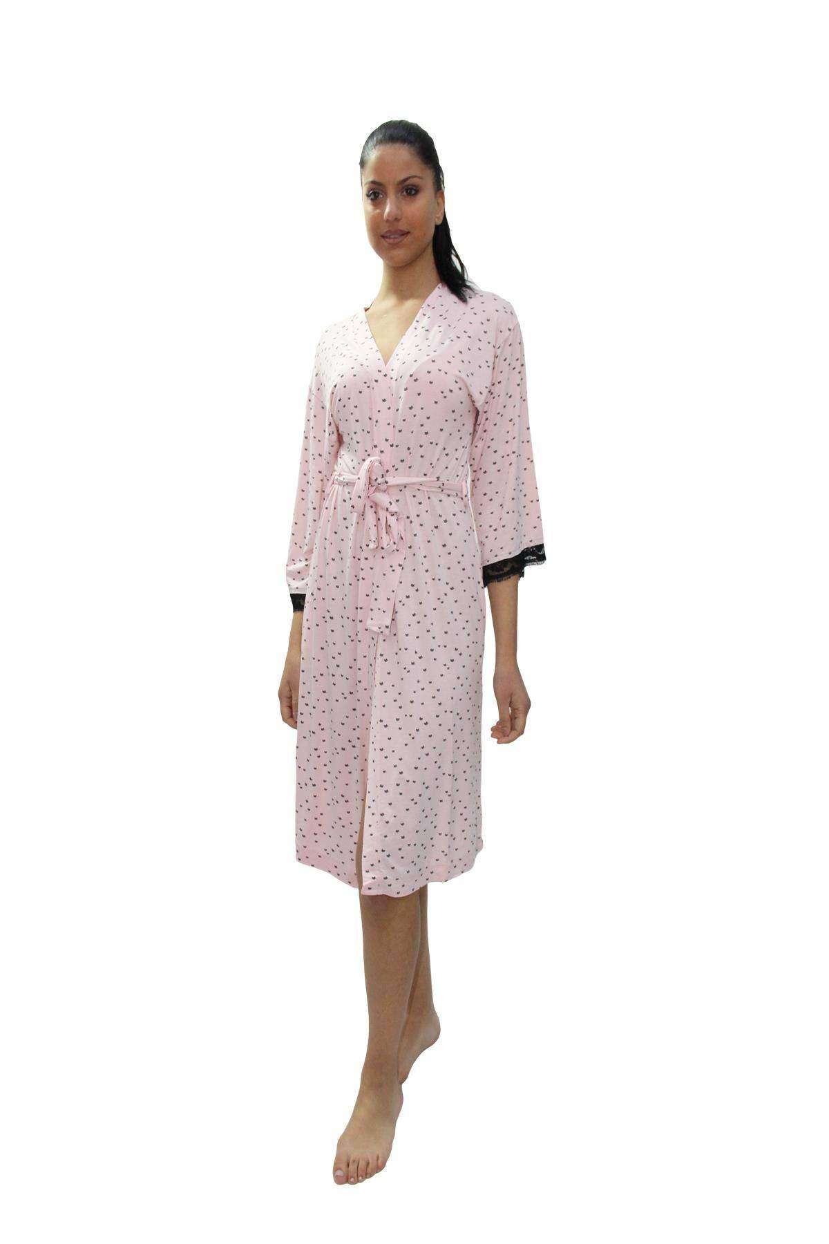 Vestaglia Incrocio Donna SELINA 4614 Pepita - evabiancheria