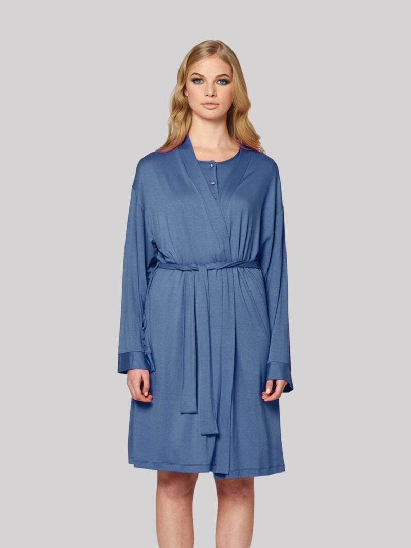 Vestaglia Incrocio Donna VANIGLIA 8164 Pepita - evabiancheria