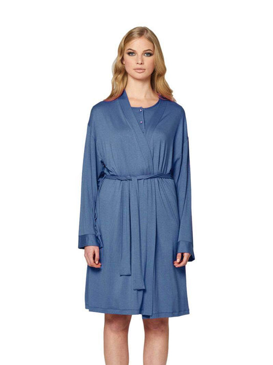 Vestaglia Incrocio Donna VANIGLIA 8164 Pepita - evabiancheria