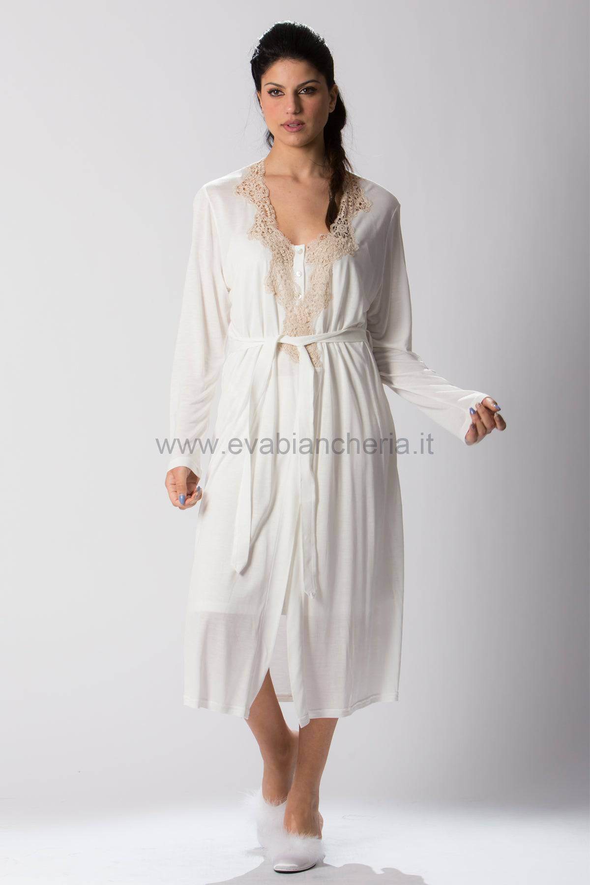 Vestaglia Incrocio Donna VE17149 Prima Rosa - evabiancheria