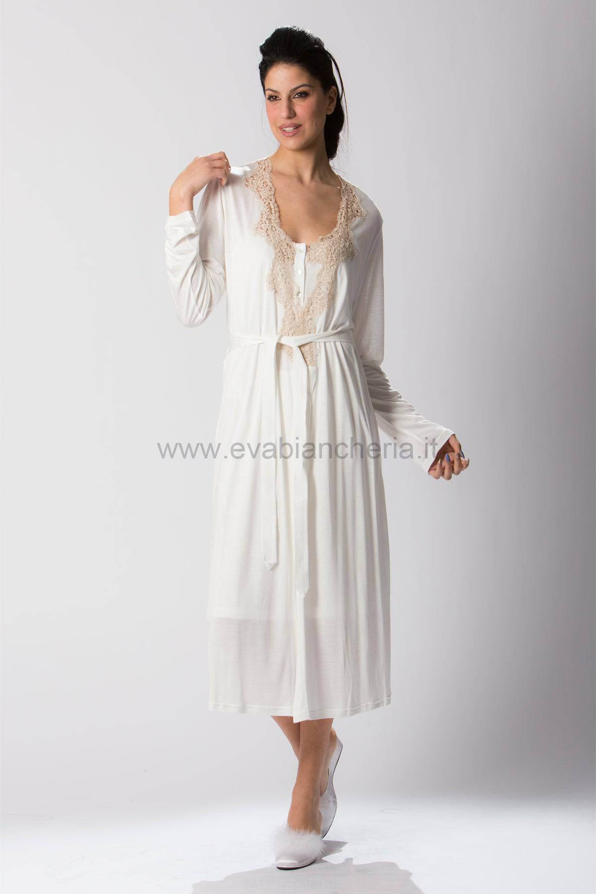 Vestaglia Incrocio Donna VE17149 Prima Rosa - evabiancheria