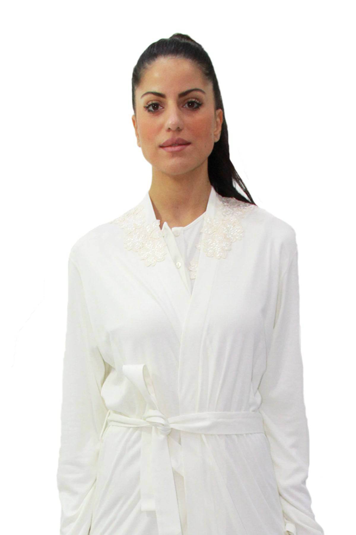 Vestaglia Incrocio Donna VLST60530 Luna di Seta - evabiancheria