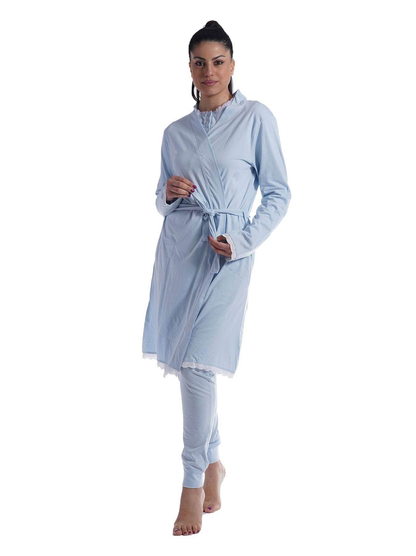 Vestaglia Manica lunga Donna VEE021B Milk and Honey - evabiancheria