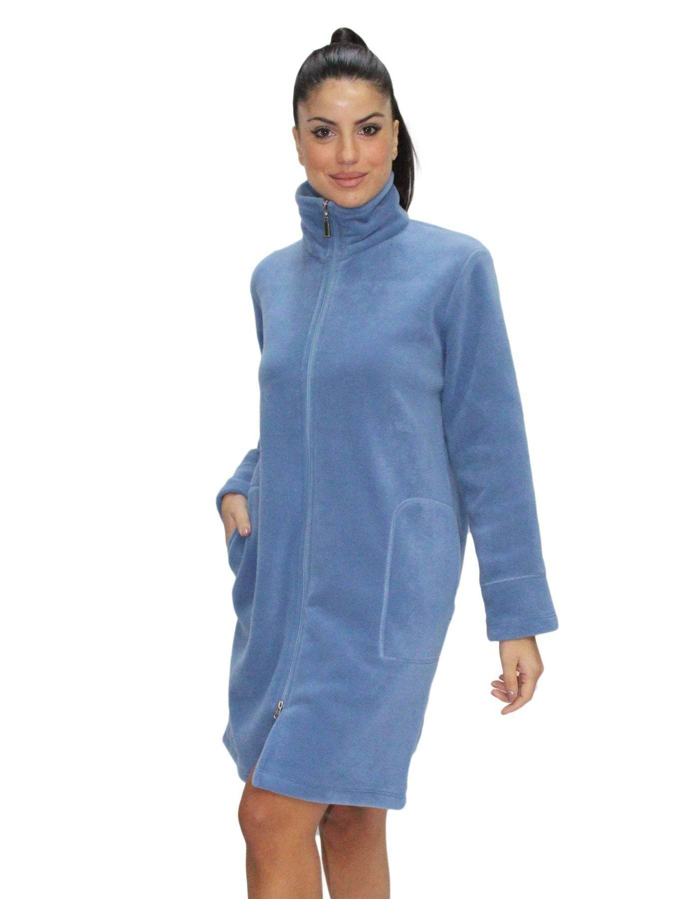 Vestaglia con zip Donna I2367 Fida - evabiancheria