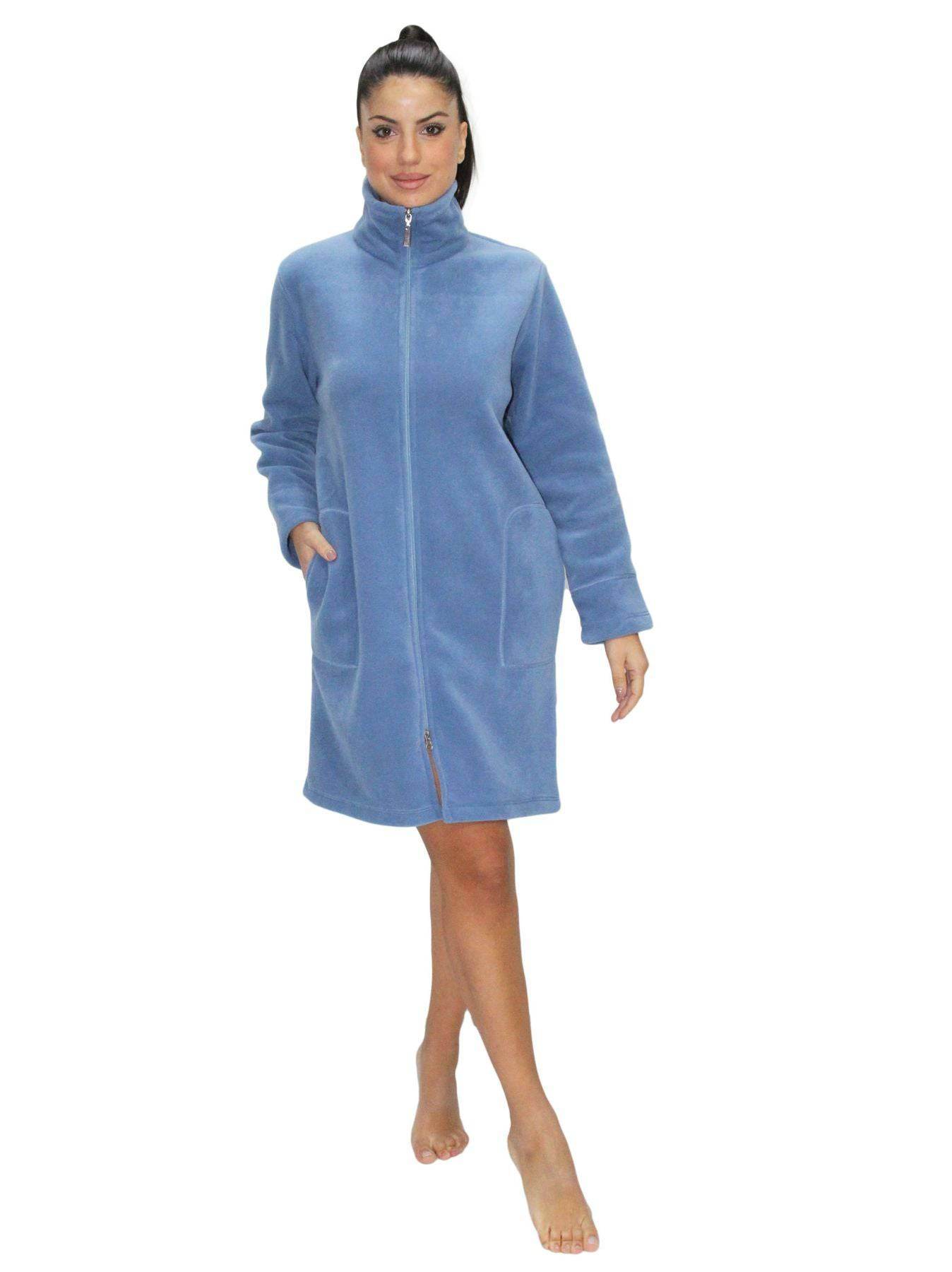 Vestaglia con zip Donna I2367 Fida - evabiancheria