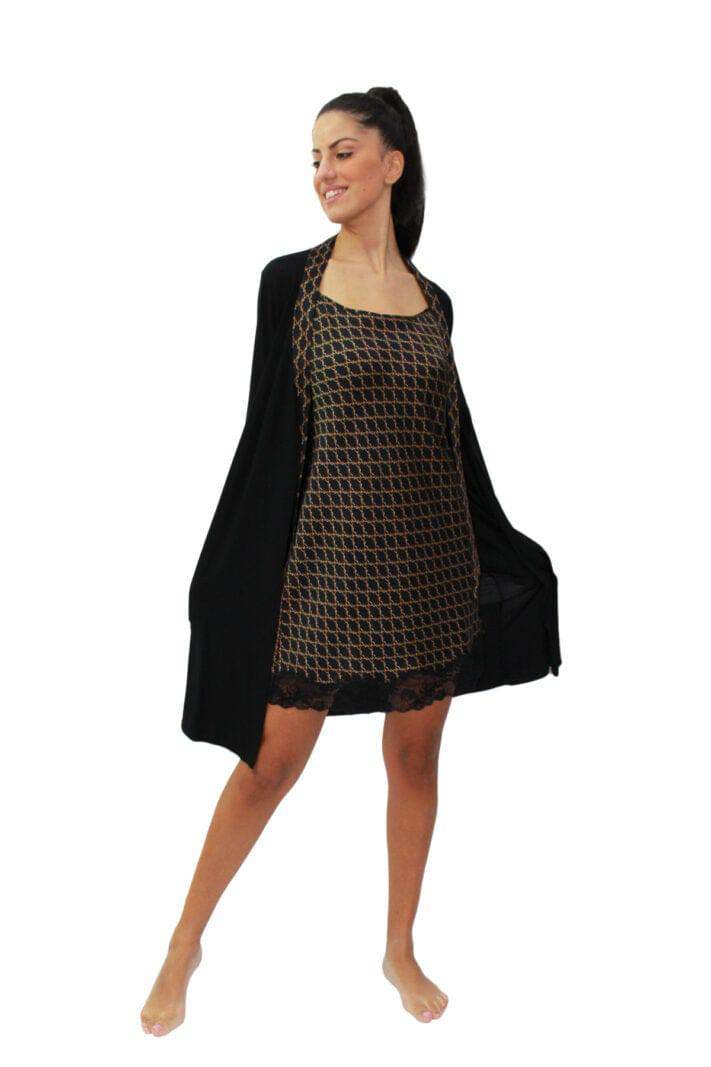 Vestaglia manica 3/4 Donna D1365 Amadine - evabiancheria