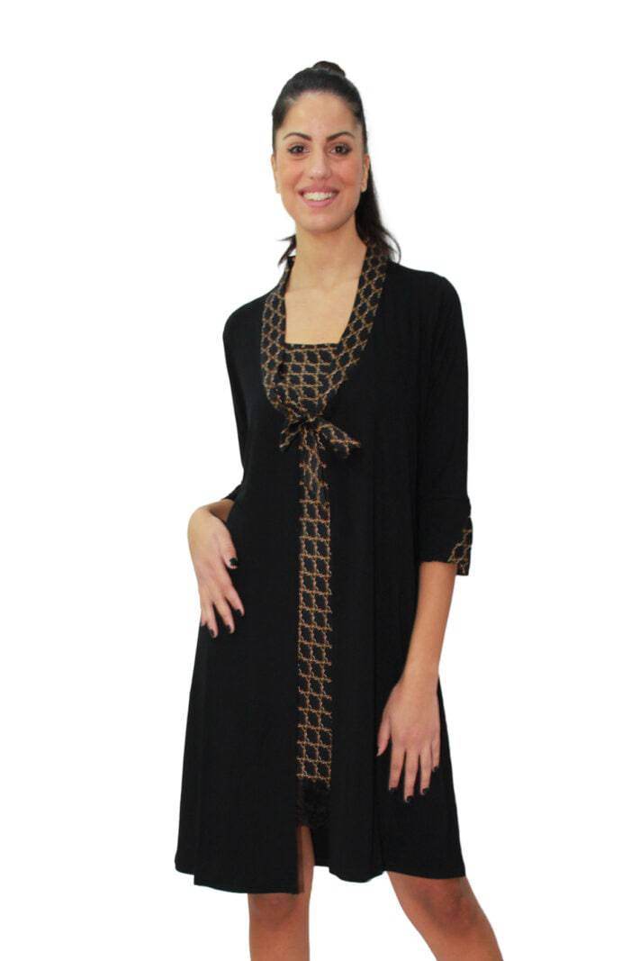 Vestaglia manica 3/4 Donna D1365 Amadine - evabiancheria