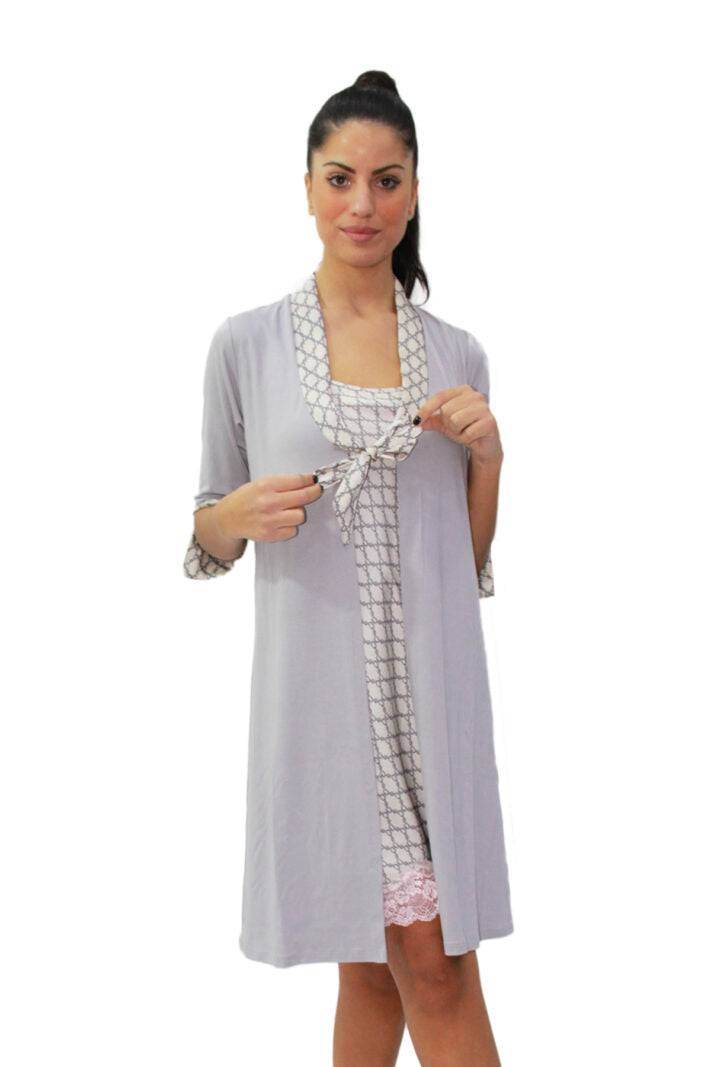 Vestaglia manica 3/4 Donna D1365 Amadine - evabiancheria