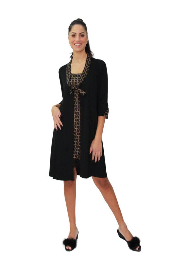 Vestaglia manica 3/4 Donna D1365 Amadine - evabiancheria