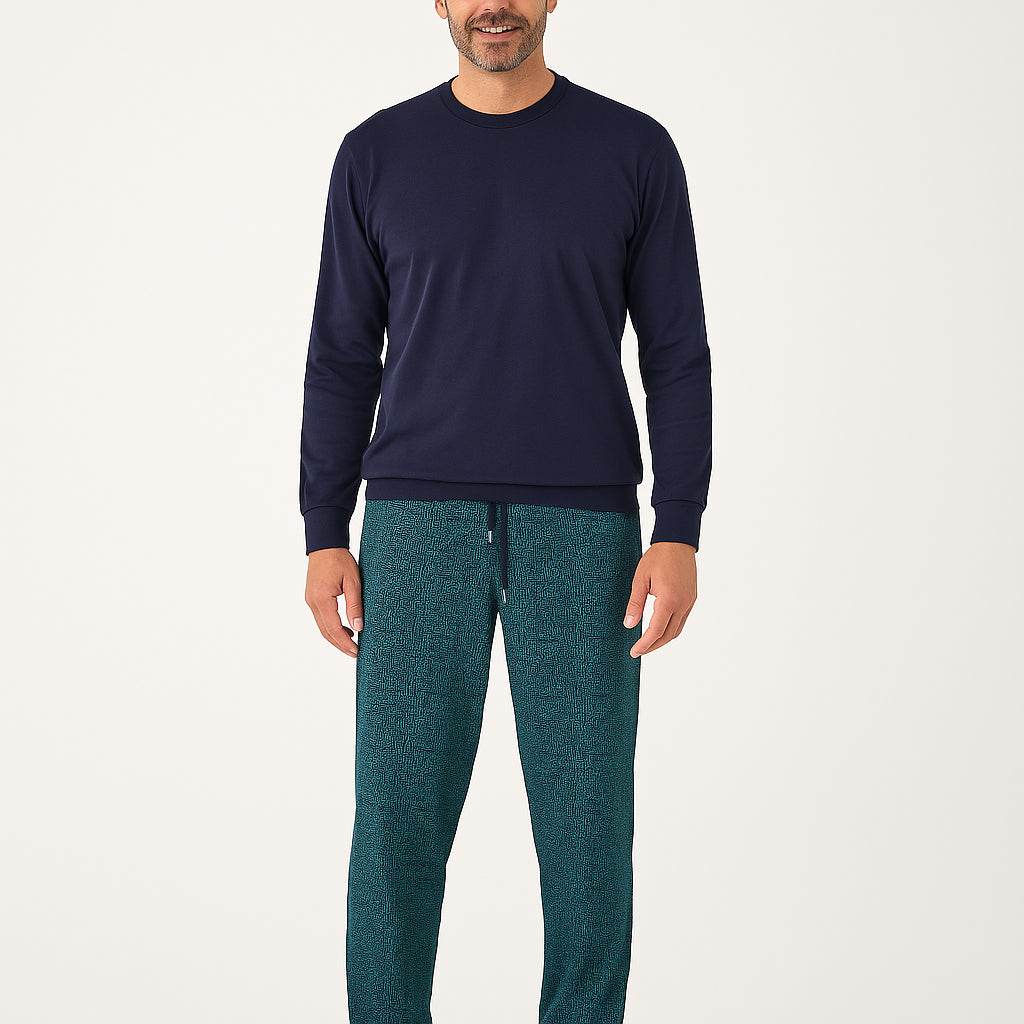 Pigiama Lungo Uomo Delhi 4705 Ferrucci - evabiancheria