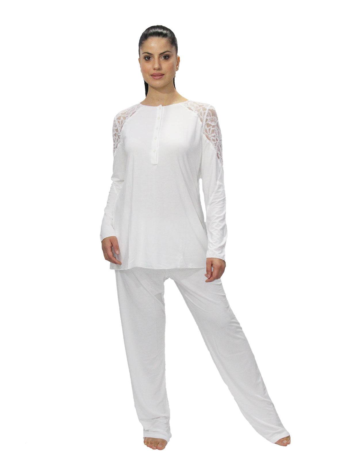 Pigiama Manica lunga Donna Hamilton Paladini - evabiancheria