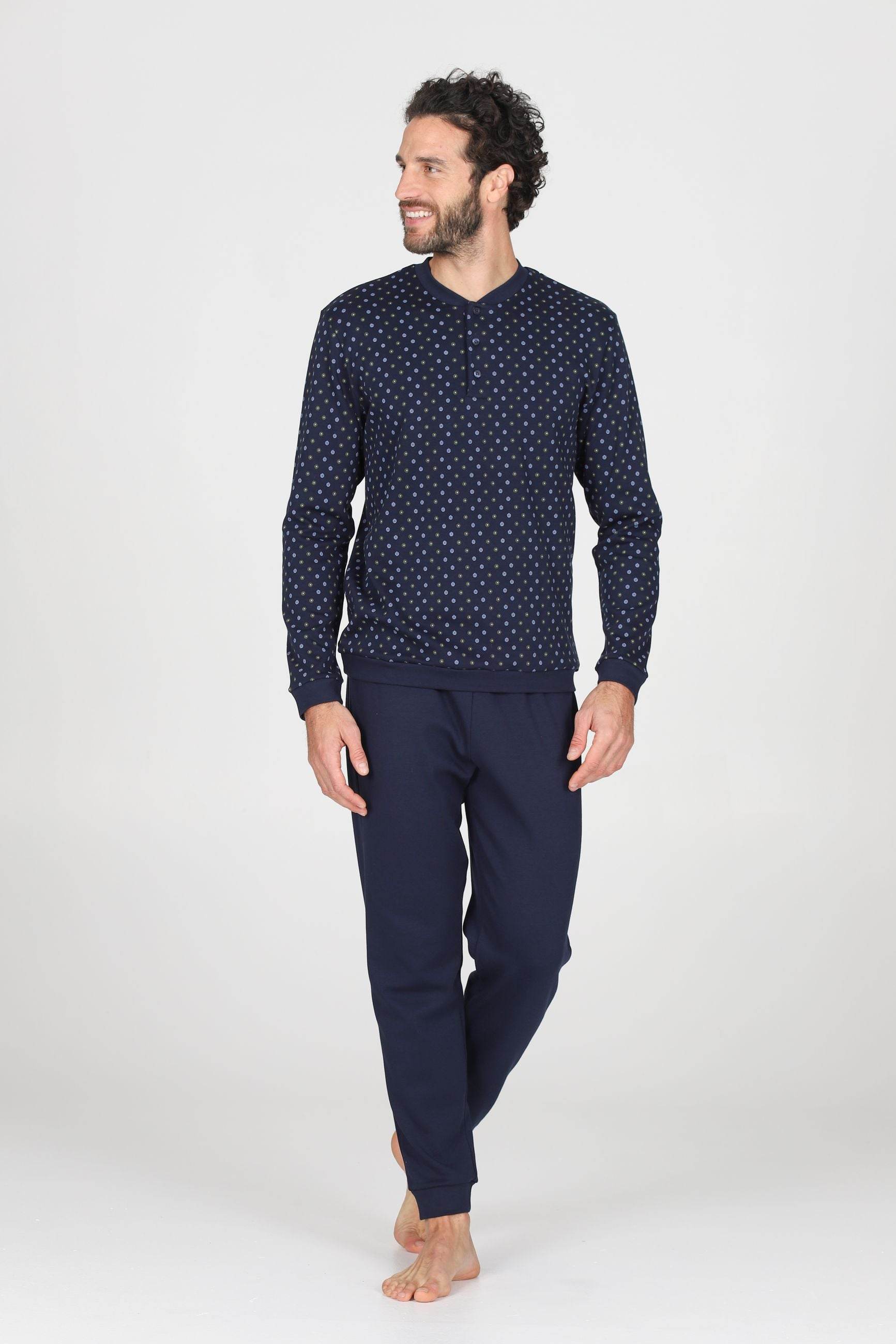 Pigiama Serafino Uomo Nettuno JAL393 Cravatta Julipet - evabiancheria