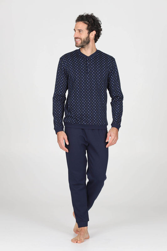 Pigiama Serafino Uomo Nettuno JAL393 Cravatta Julipet - evabiancheria