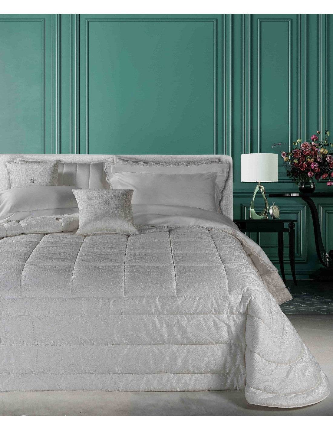 Trapunta jacquard Biancheria Goccia Trap David Home Collection - evabiancheria