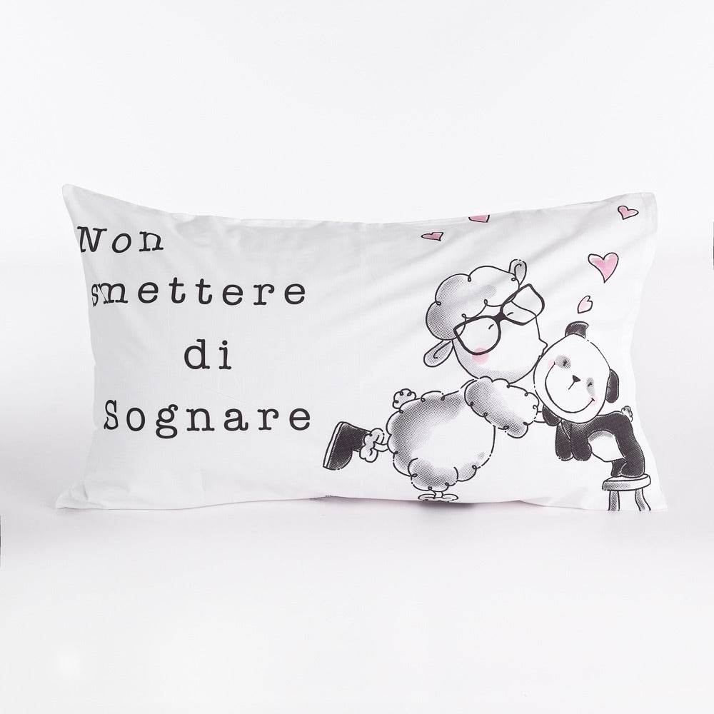 Federa Stampato Biancheria Fantafedere Sognare Happy People - evabiancheria