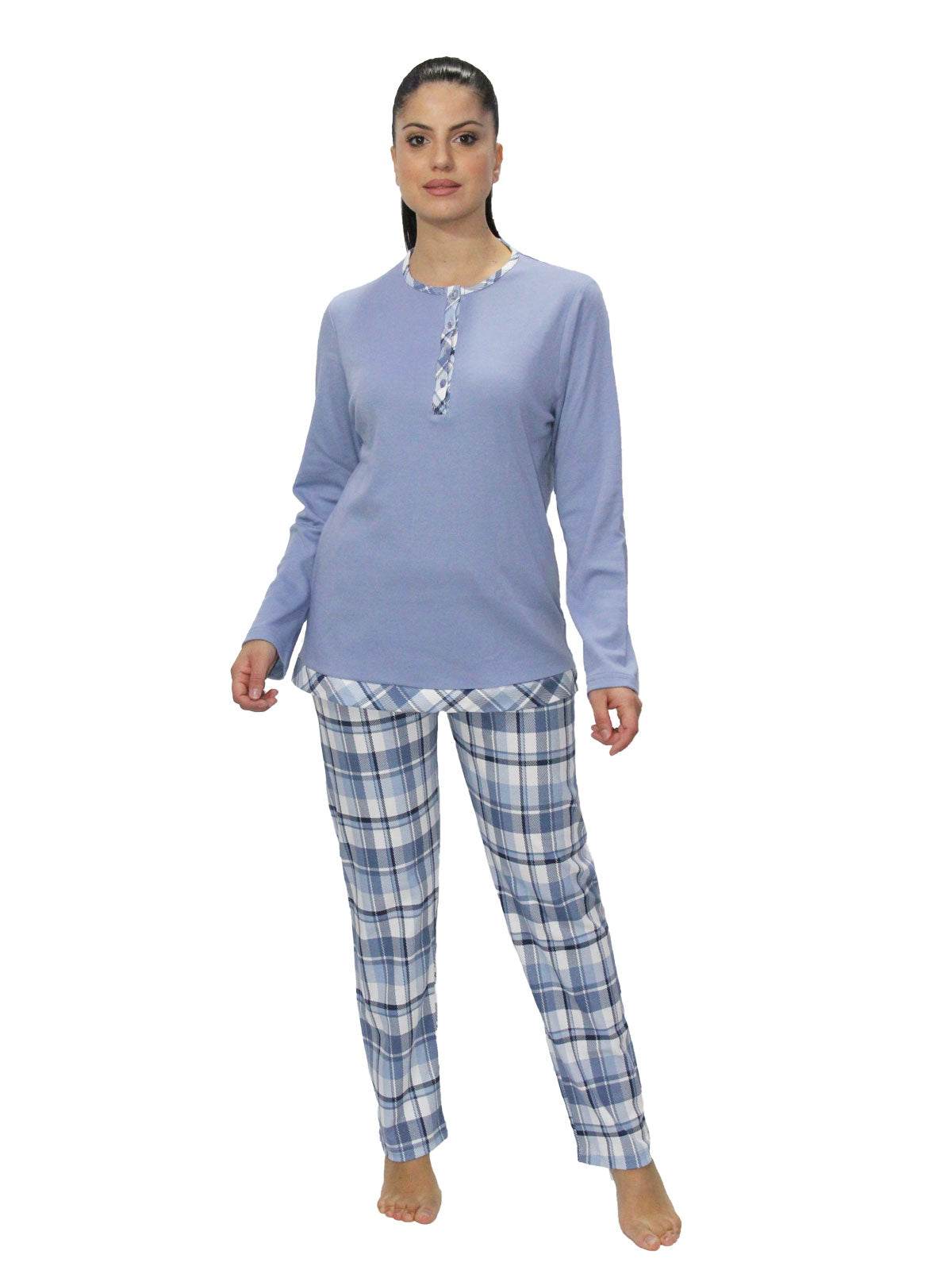 Pigiama Serafino Donna Rak 3 Julie - evabiancheria