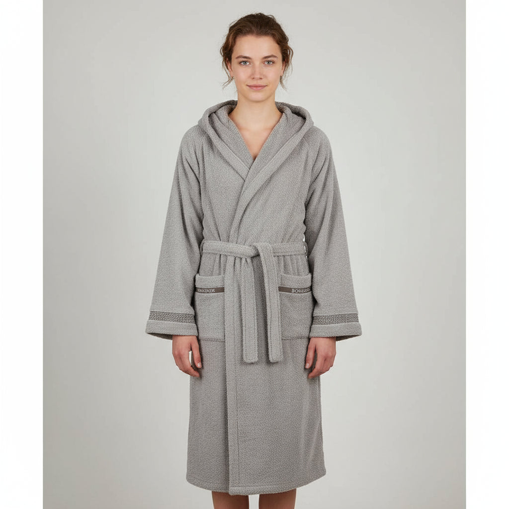 Accappatoio con cappuccio Biancheria Lounge Acc Borbonese