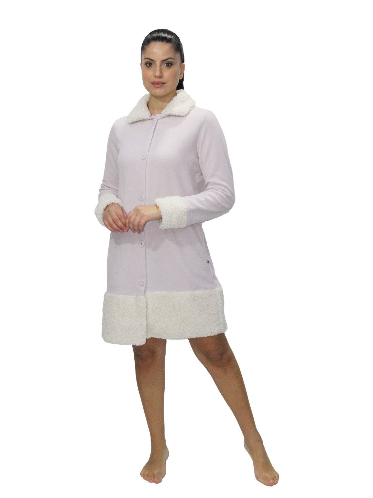 Vestaglia con bottoni Donna 6V83056 Maryplaid - evabiancheria