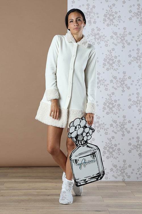 Vestaglia con bottoni Donna 6V83056 Maryplaid - evabiancheria