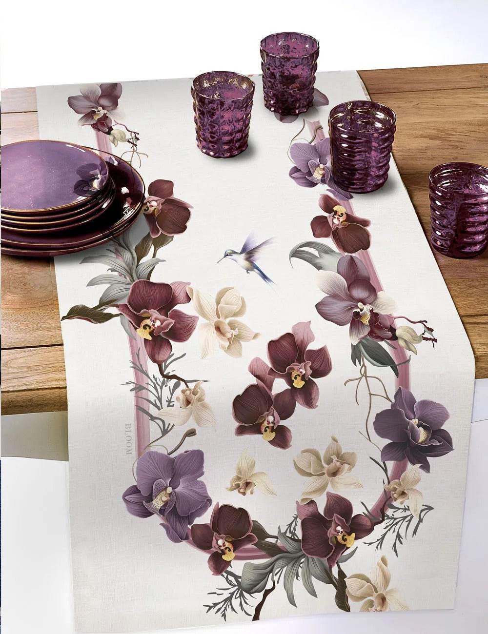 Runner Stampato Biancheria Jackie Runner Tessitura Randi - evabiancheria