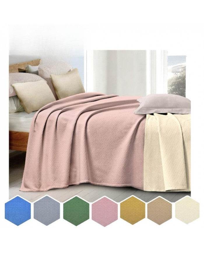 Copriletto Tinta Unita Biancheria Atena Cprt Tessier - evabiancheria